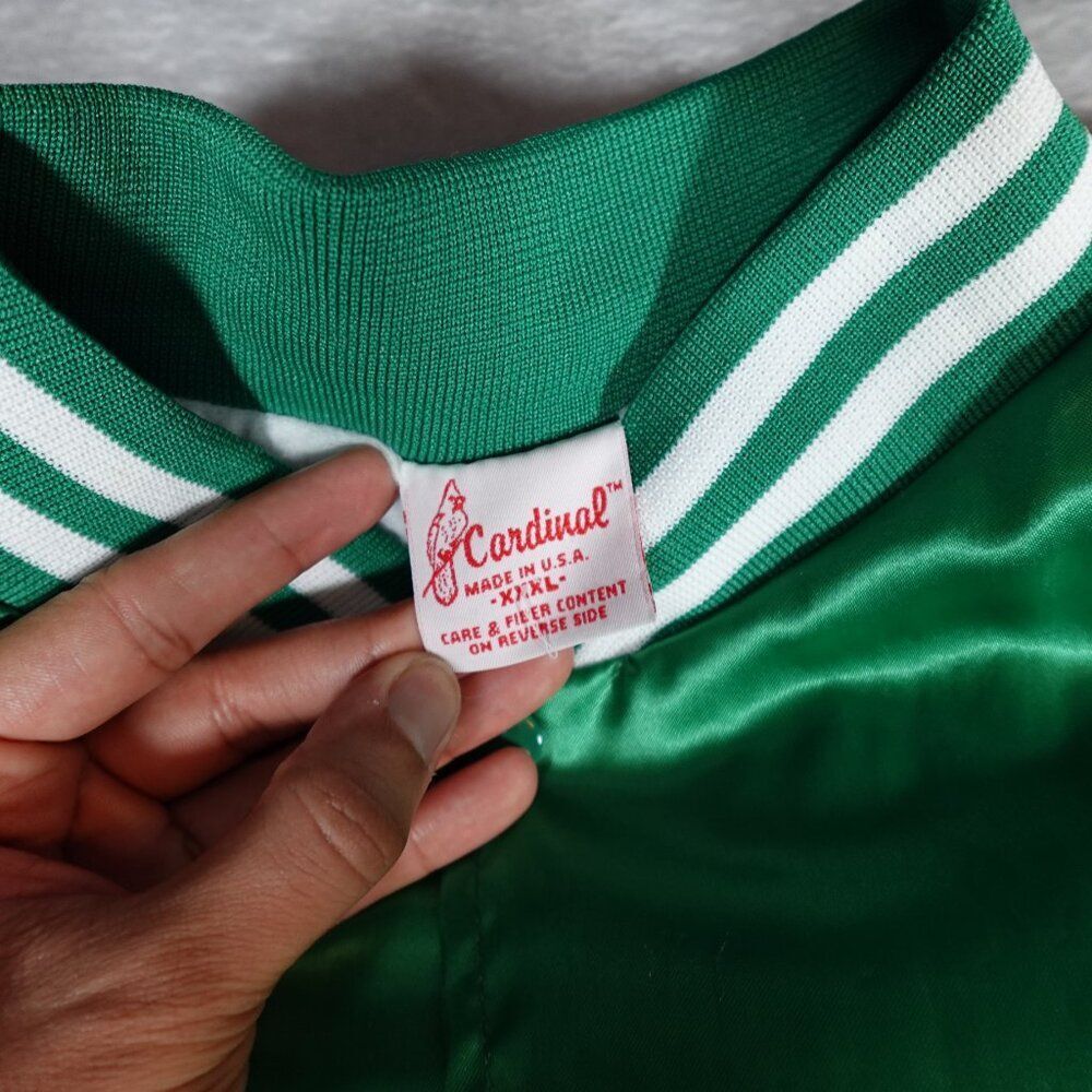 Vintage Lauderhill High School Football Jacket Mens 2XL (Estimated) 2001 Green - Picture 5 of 8